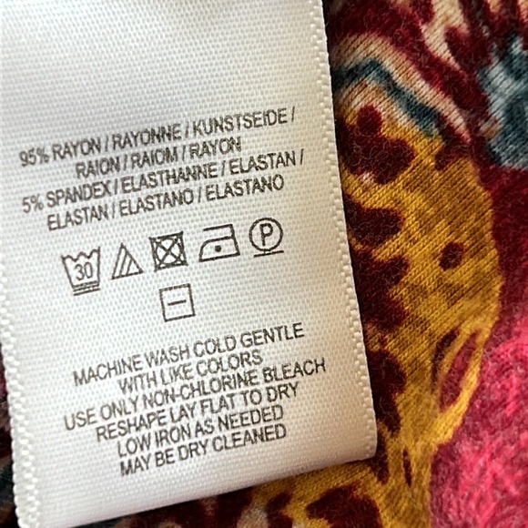 Anthro Maeve Lilt Rayon Printed Mock-Neck Dress + FREE MATCHING BRA! - Picture 6 of 11